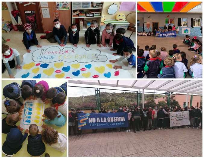 Imagen de una de las concentraciones por la paz que se desarrollaron este martes en Telde / TA